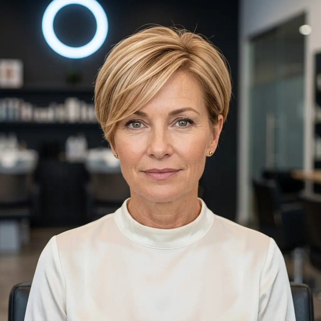 #8 Cute Pixie with a Side Part