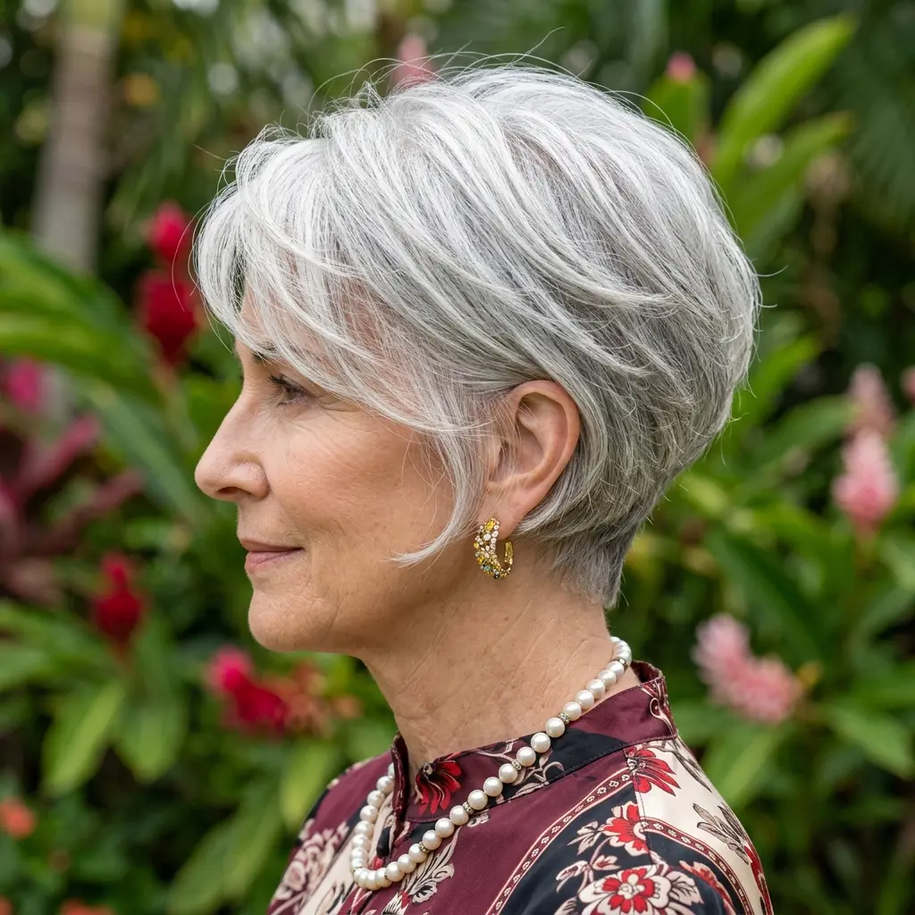 #9 Modern Tapered Long Pixie With Bangs