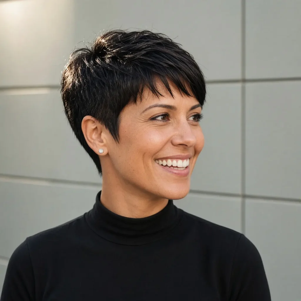 #3 Edgy Tapered Natural Pixie Cut