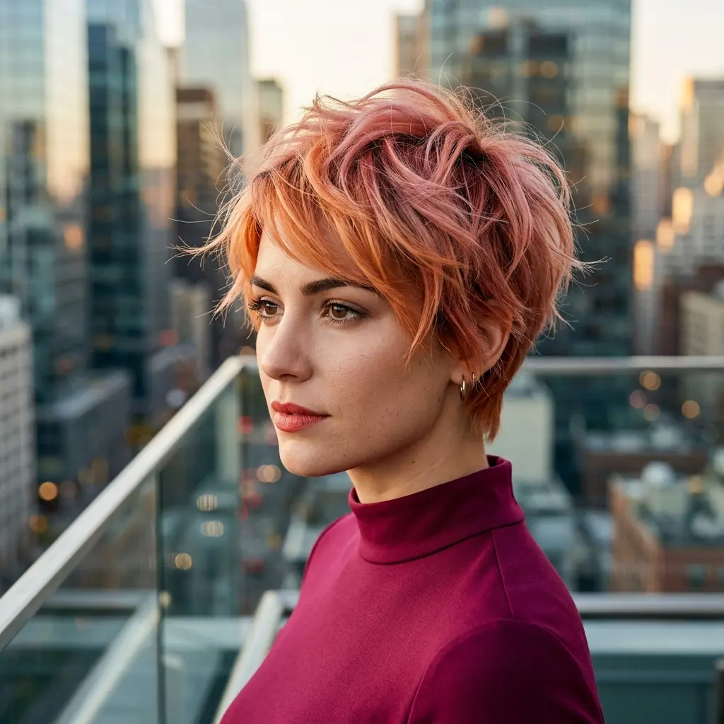 #7 Sunset Fringe Pixie