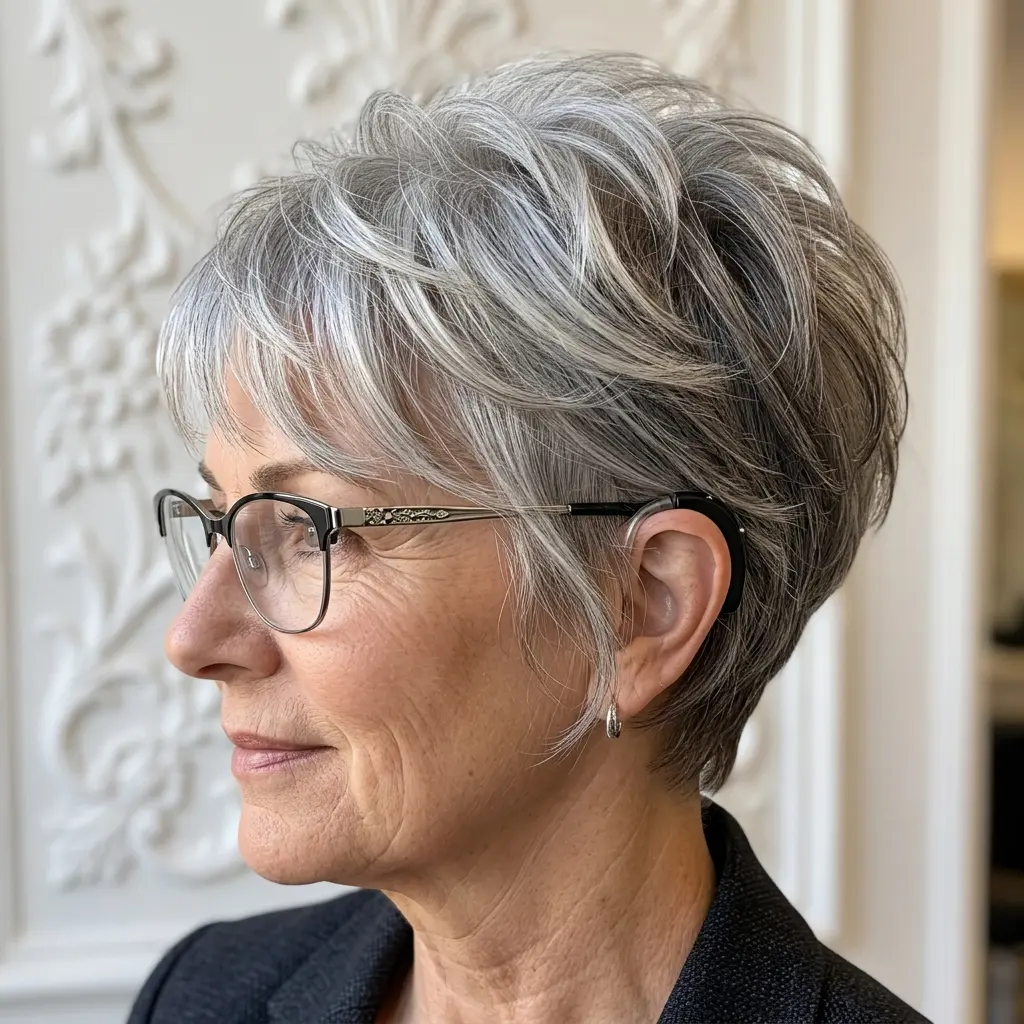 #1 Modern Pixie for Women with Glasses