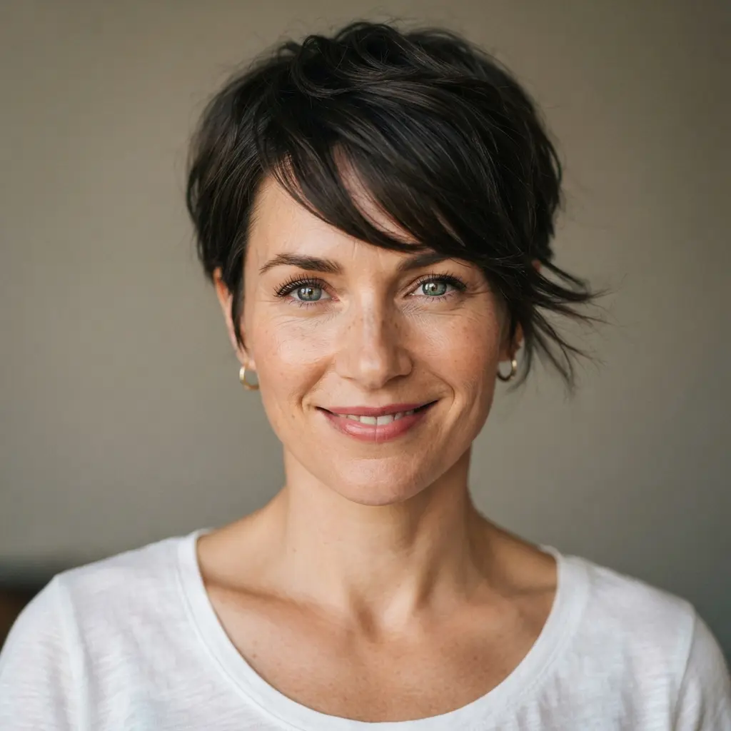 #1 Textured Low-Maintenance Pixie Cut