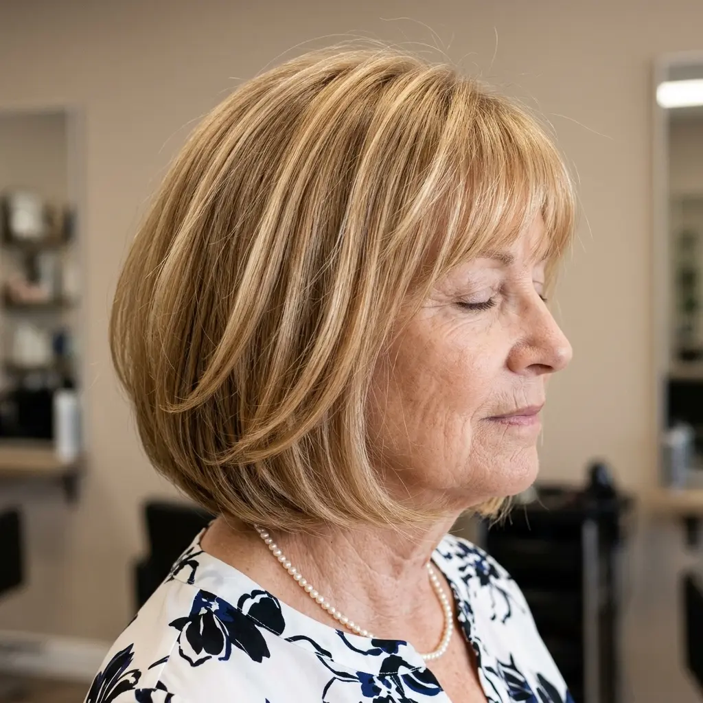 #10 Dirty Blonde Chin-Length Classic Bob Cut