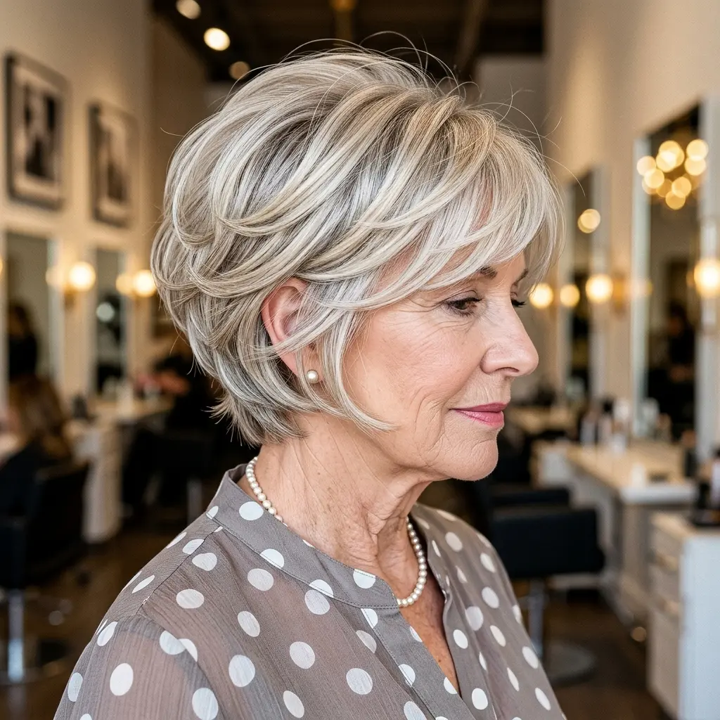 #12 Timeless Short-Length Feathered Hair