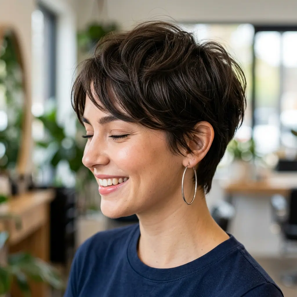 #12 Easy Feminine Pixie with Sideburns