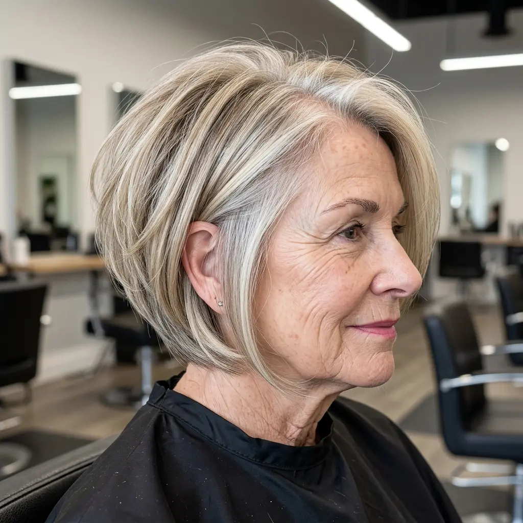#17 Beautiful Blonde Concave Bob