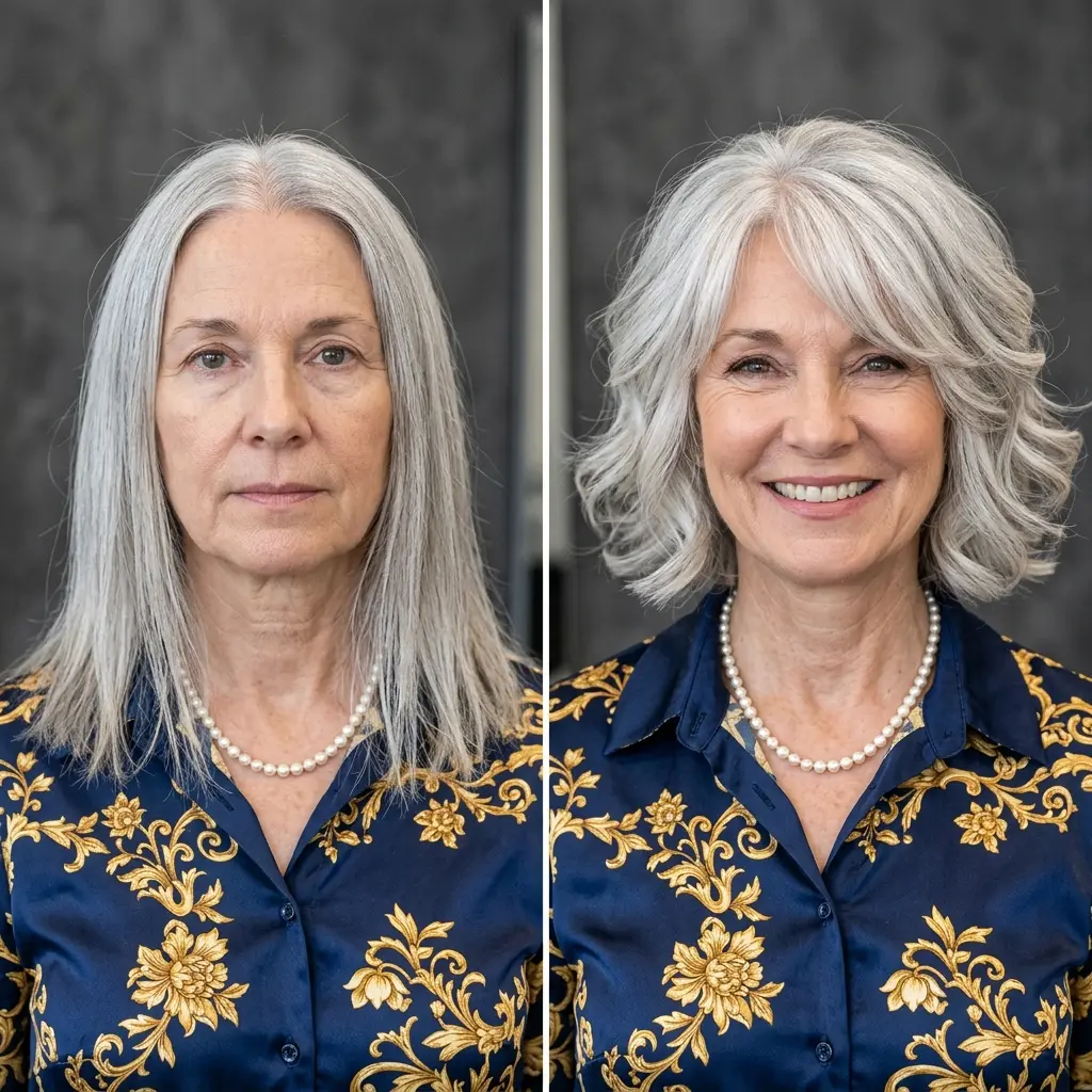 17. Silver Neck-Length Cut