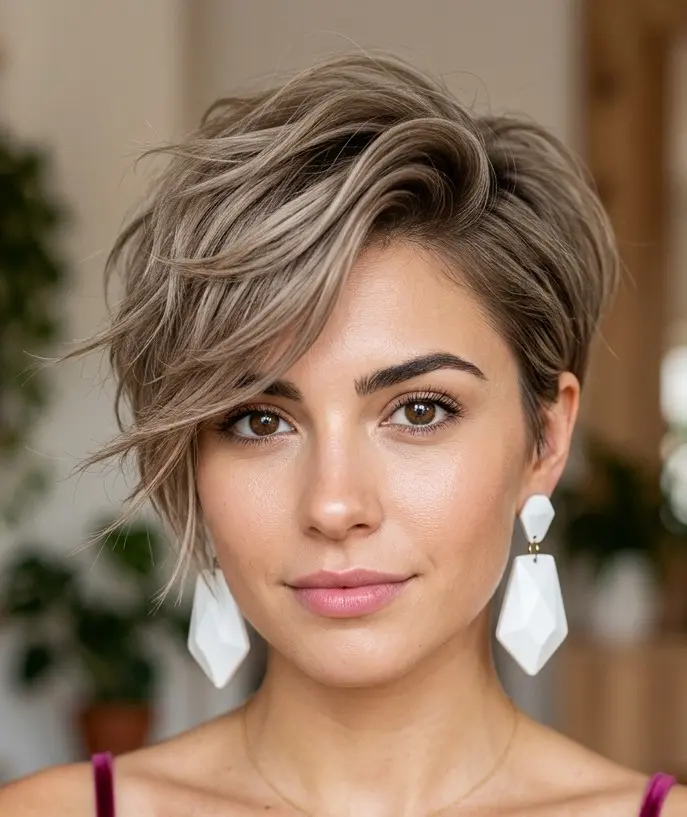 #2 Feminine Sweeping Fringe