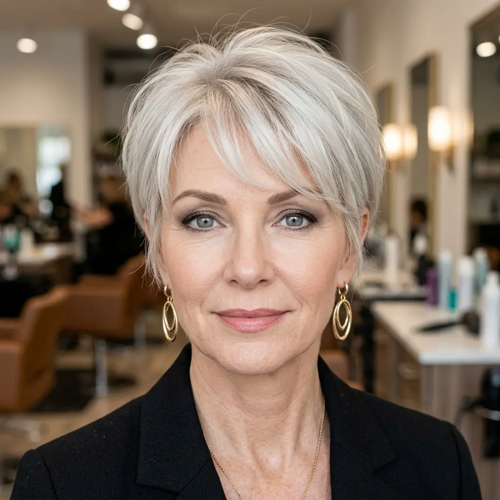 #3 Platinum Blonde Wispy Pixie