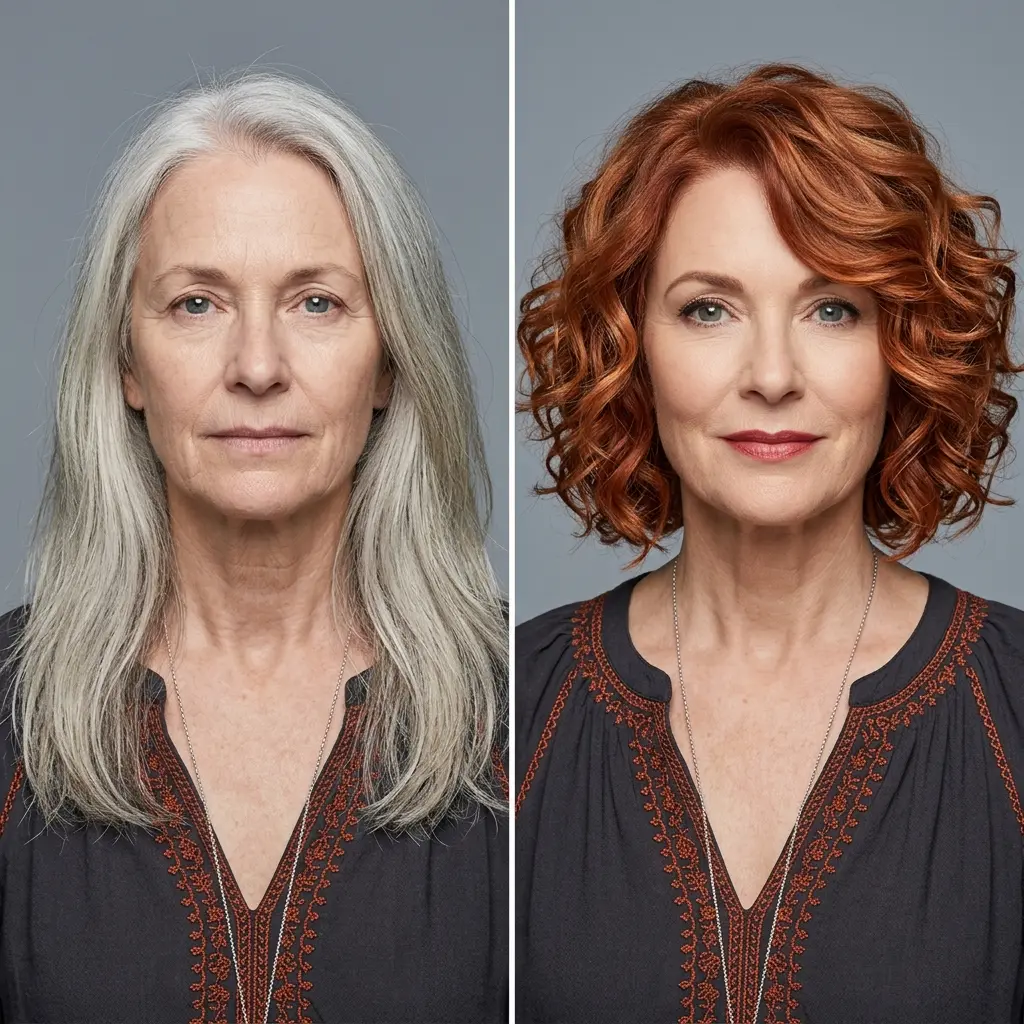 #3 Shoulder-Length Curls with a Color That Actually Pops