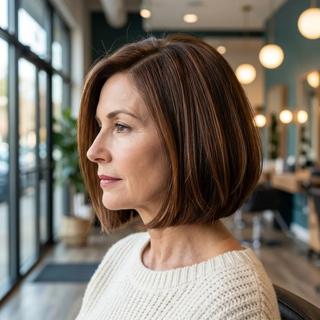 #4 Blunt Chin Length Bob With Subtle Taper