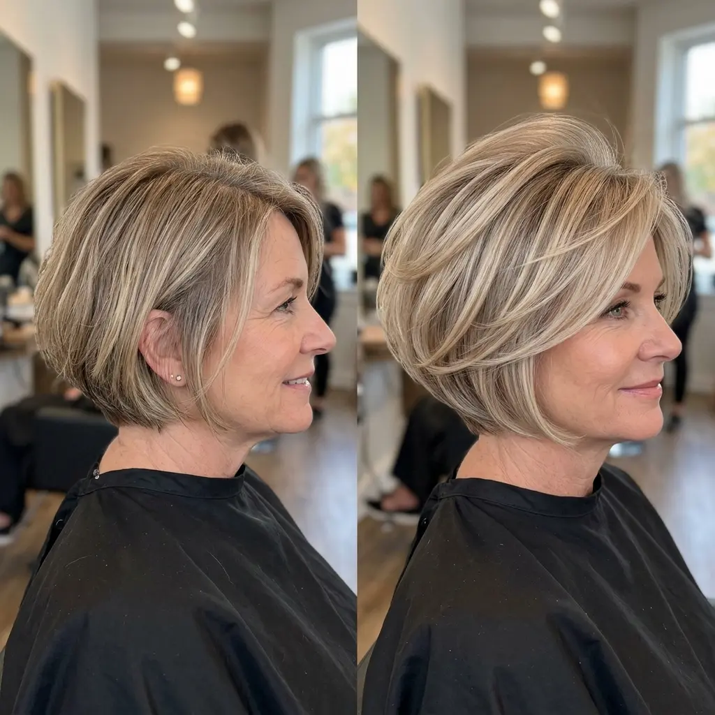 #4 Stunning Side Part Inverted Bob