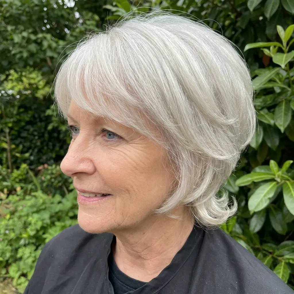 #9 Inverted Bixie Haircut for Women Over 60