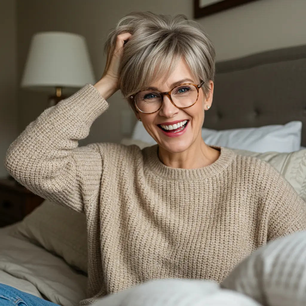 Low-Maintenance Soft Spiky Pixie