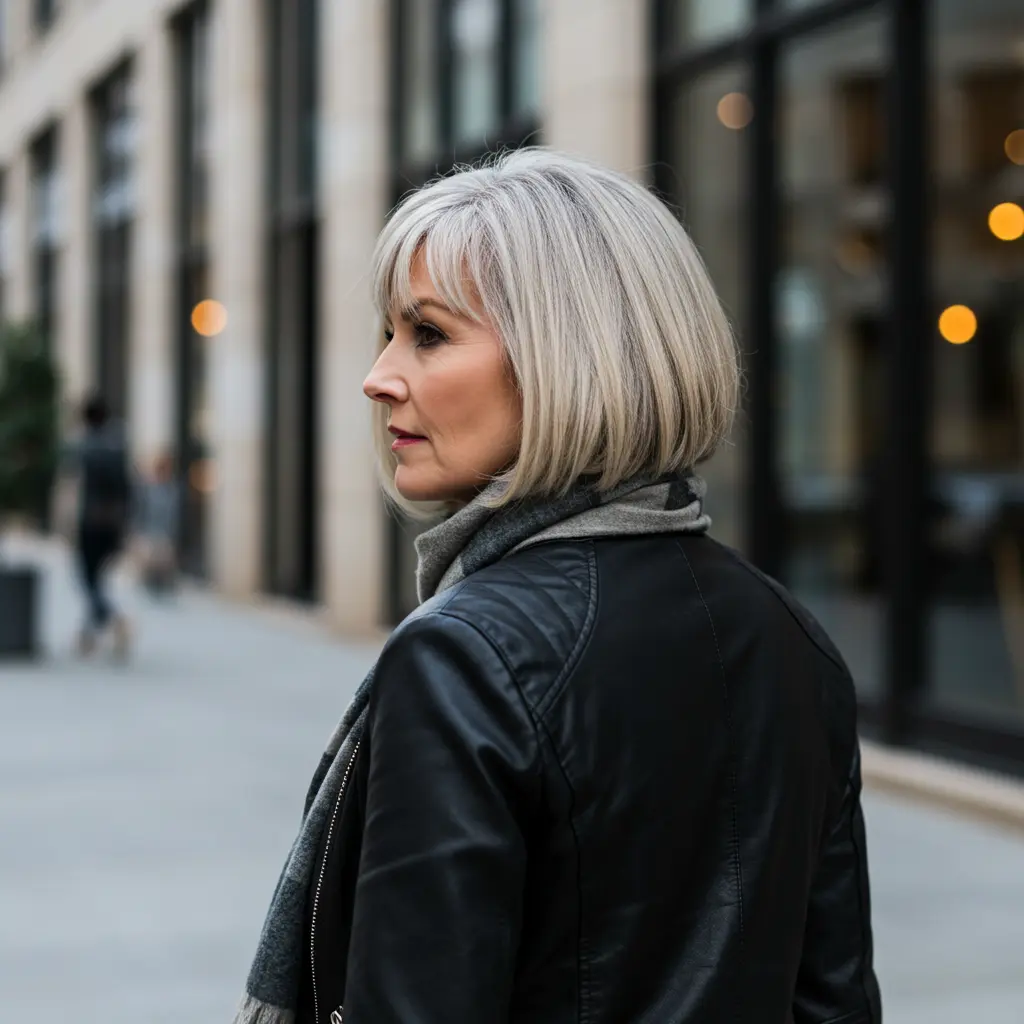 Nicely Shaped Bob Cut with No Bangs