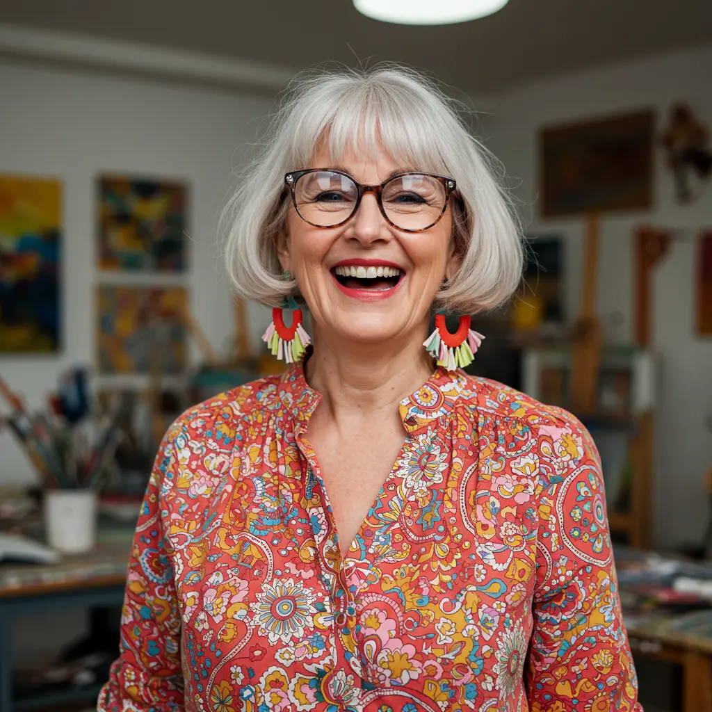 Great Hairstyle for Women with Glasses