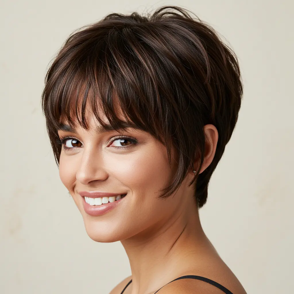Short Pixie Bob with Bangs