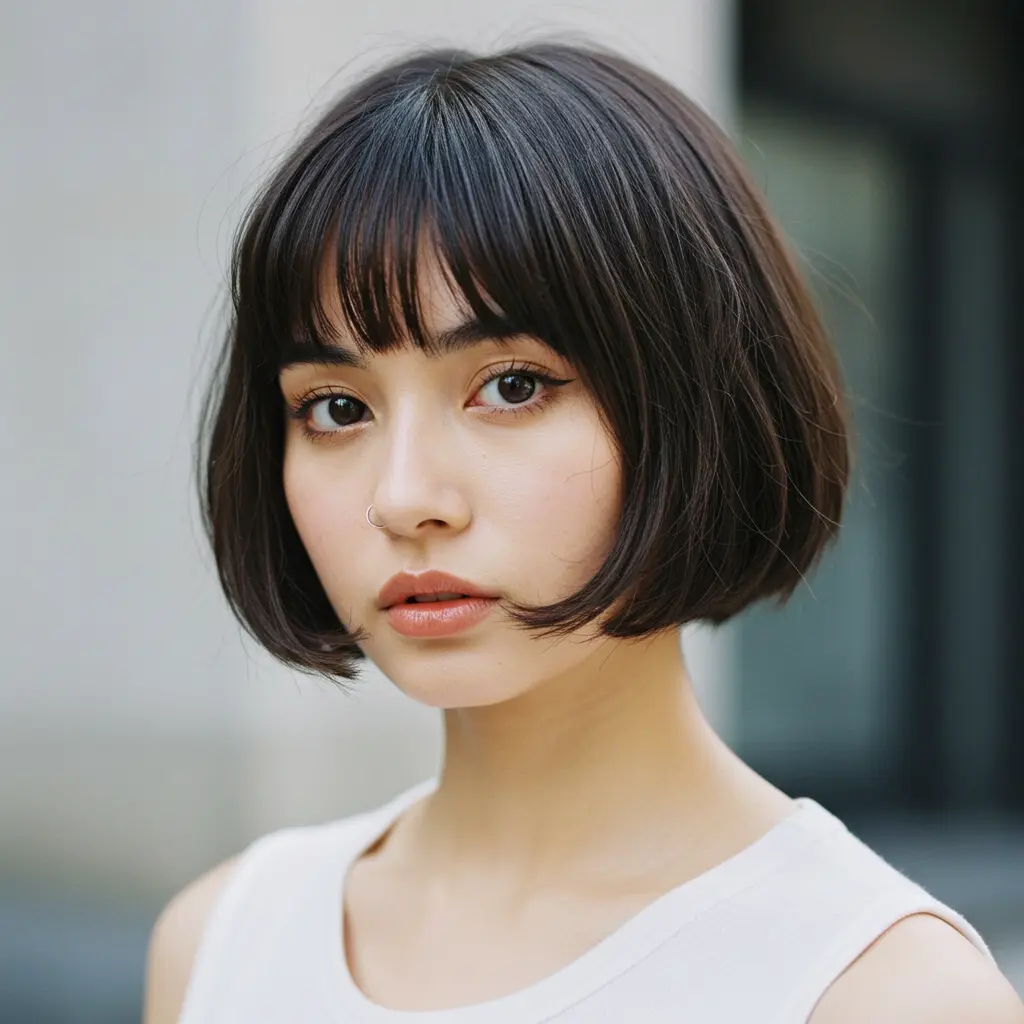 Very Short Bob with Bangs
