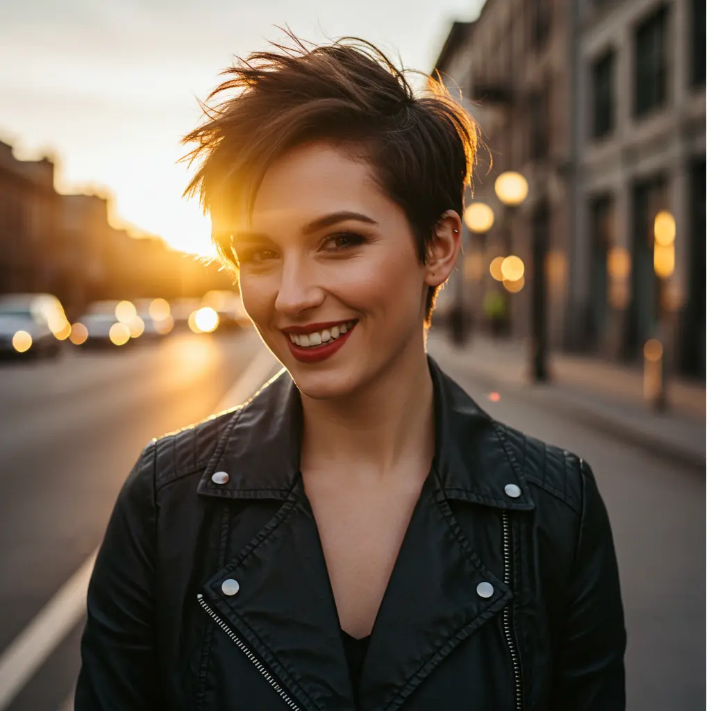 Sassy Pixie Haircut with Choppy Texture