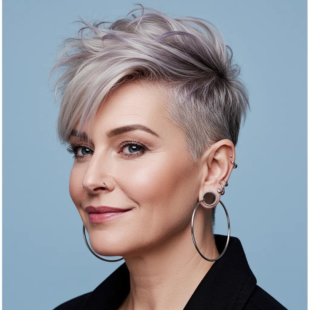 Long Undercut Edgy Pixie