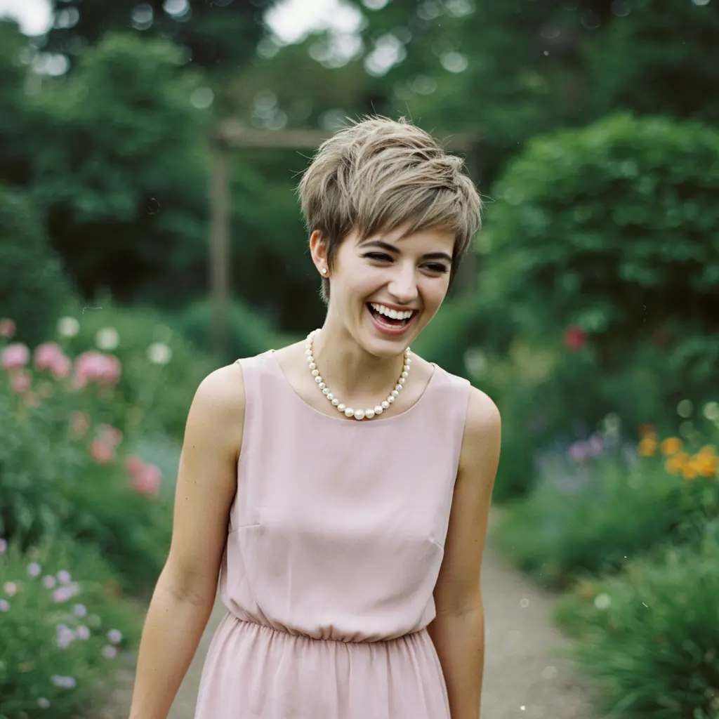 Choppy Pixie Cut with Feathered Texture