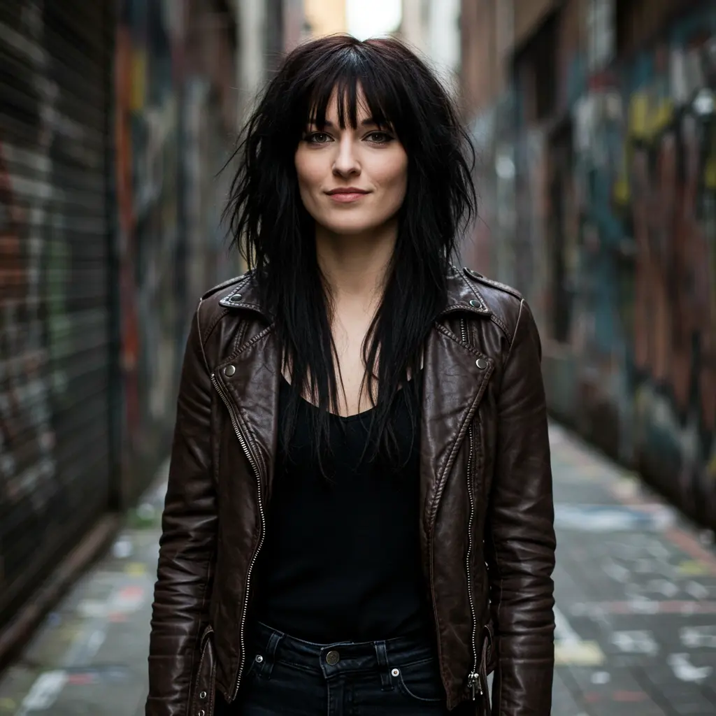 Edgy Shaggy and Textured Bob with Bangs