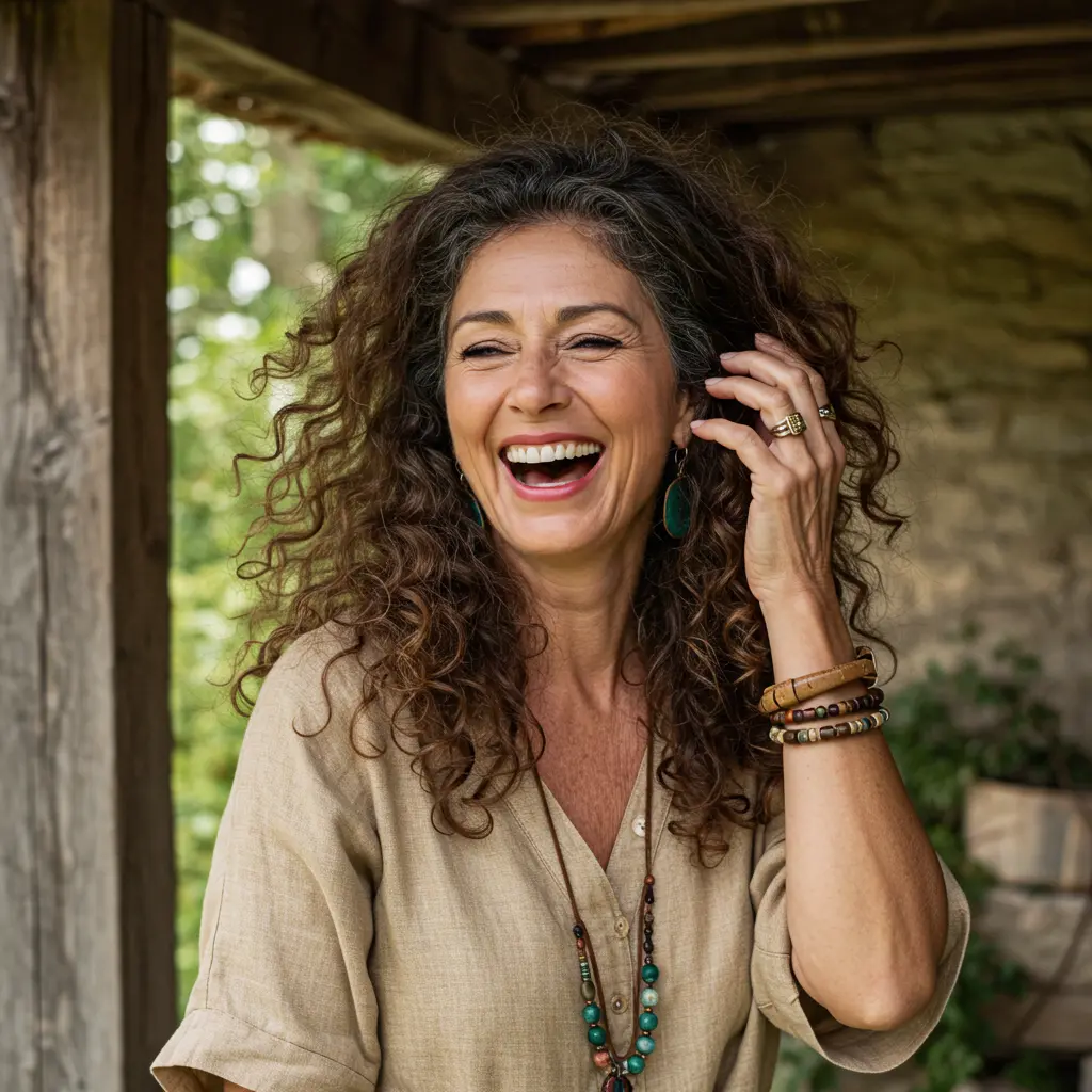 Below the Shoulder Shaggy Curly Cut