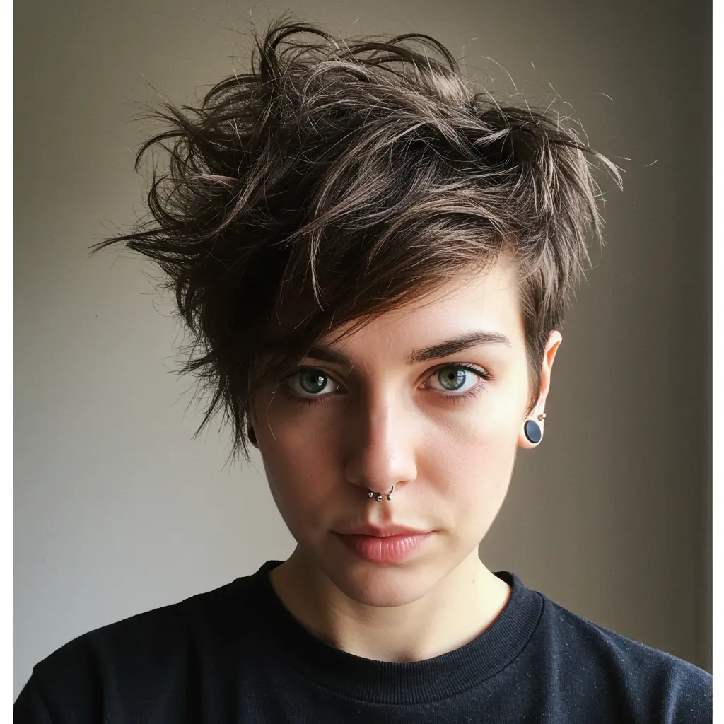 Messy Edgy Short Pixie (Choppy)