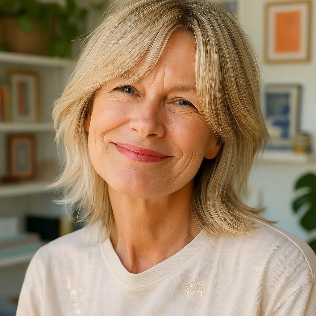 Blonde Shaggy Bob with Soft Texture