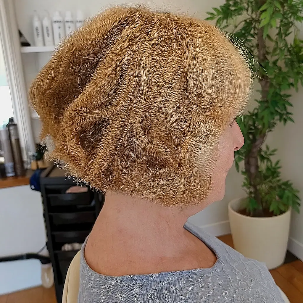 High Stacked Bob for Thick Hair