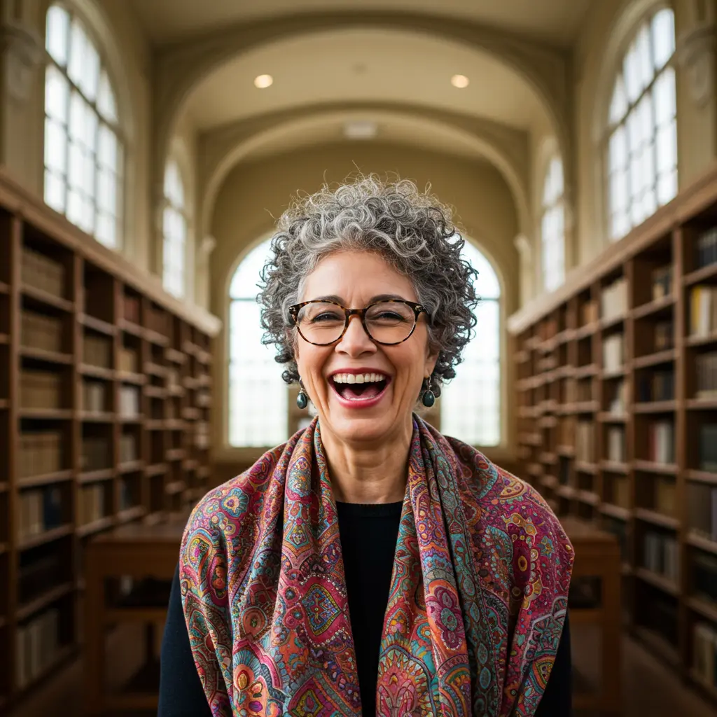 Very Short Curly Cut on Salt-and-Pepper Hair