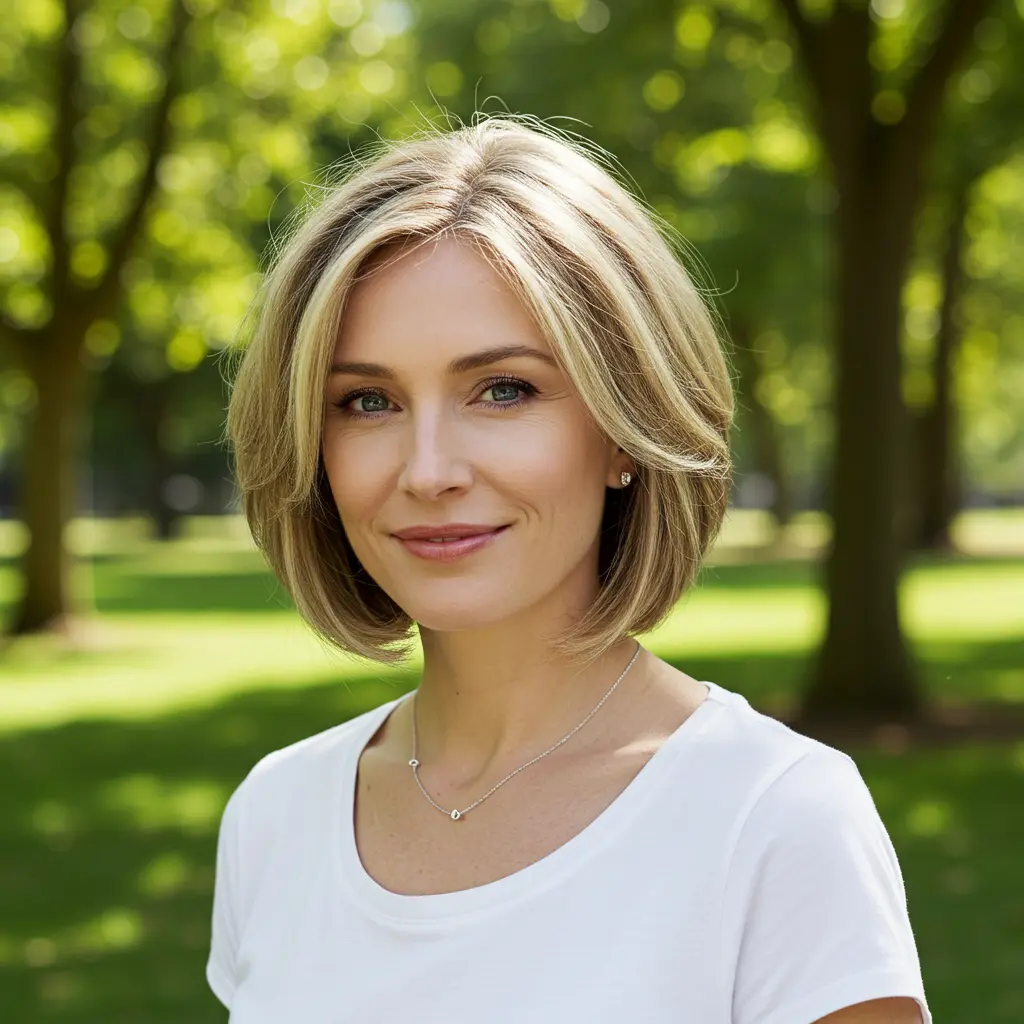 Layered Bob for Fine Flat Hair