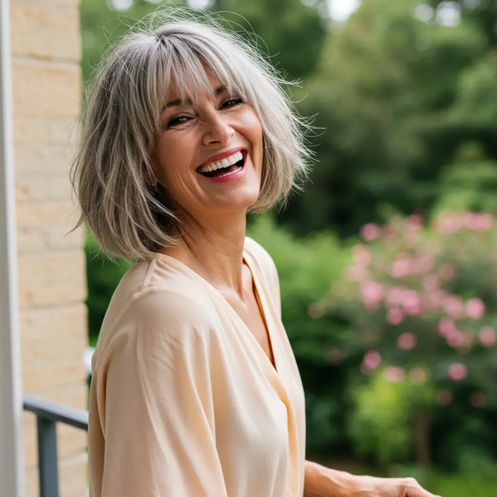 Shaggy Bob with Feathered Bangs
