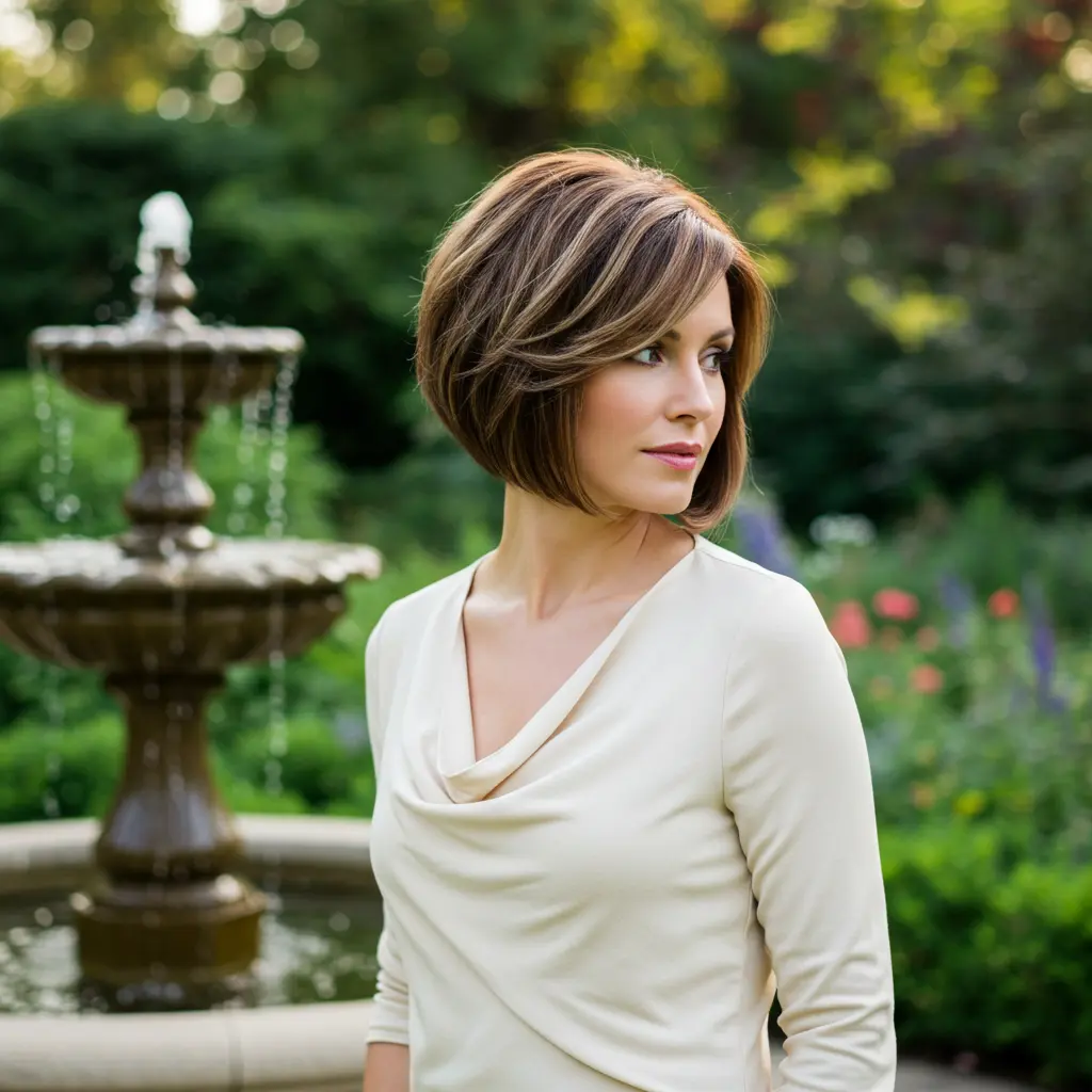 Angled Bob for Fine Hair