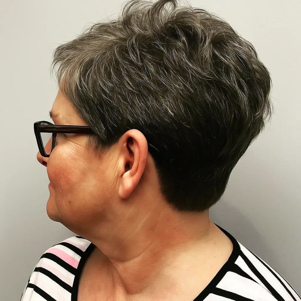 Stylish Textured Cut for Thick Hair