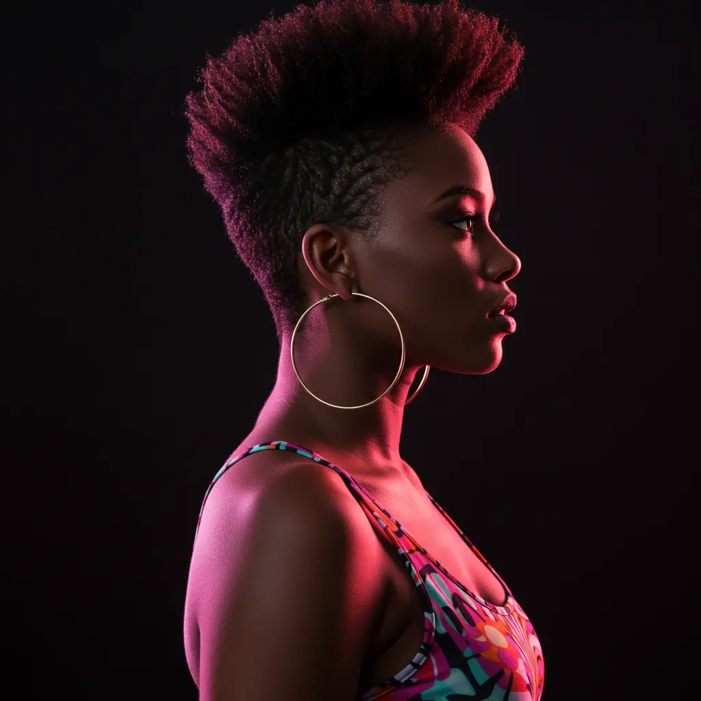 Shaved Sides Pixie with Top Volume