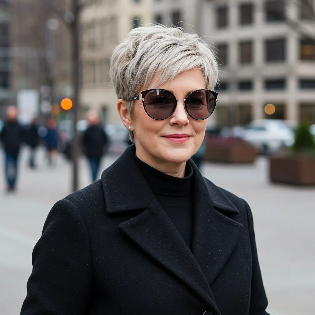 Modern Choppy Bixie for Fine Hair