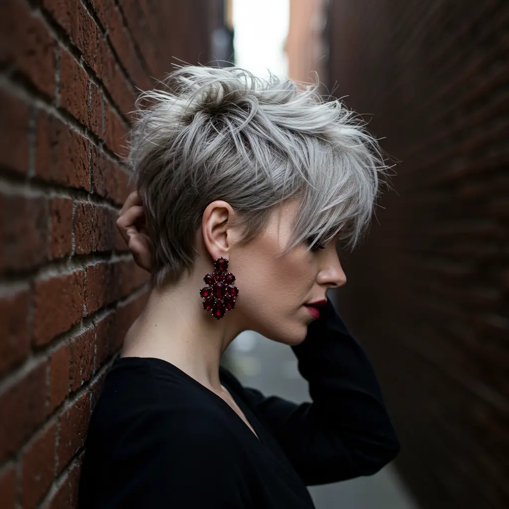 Piecey Texture on Short Pixie Hair