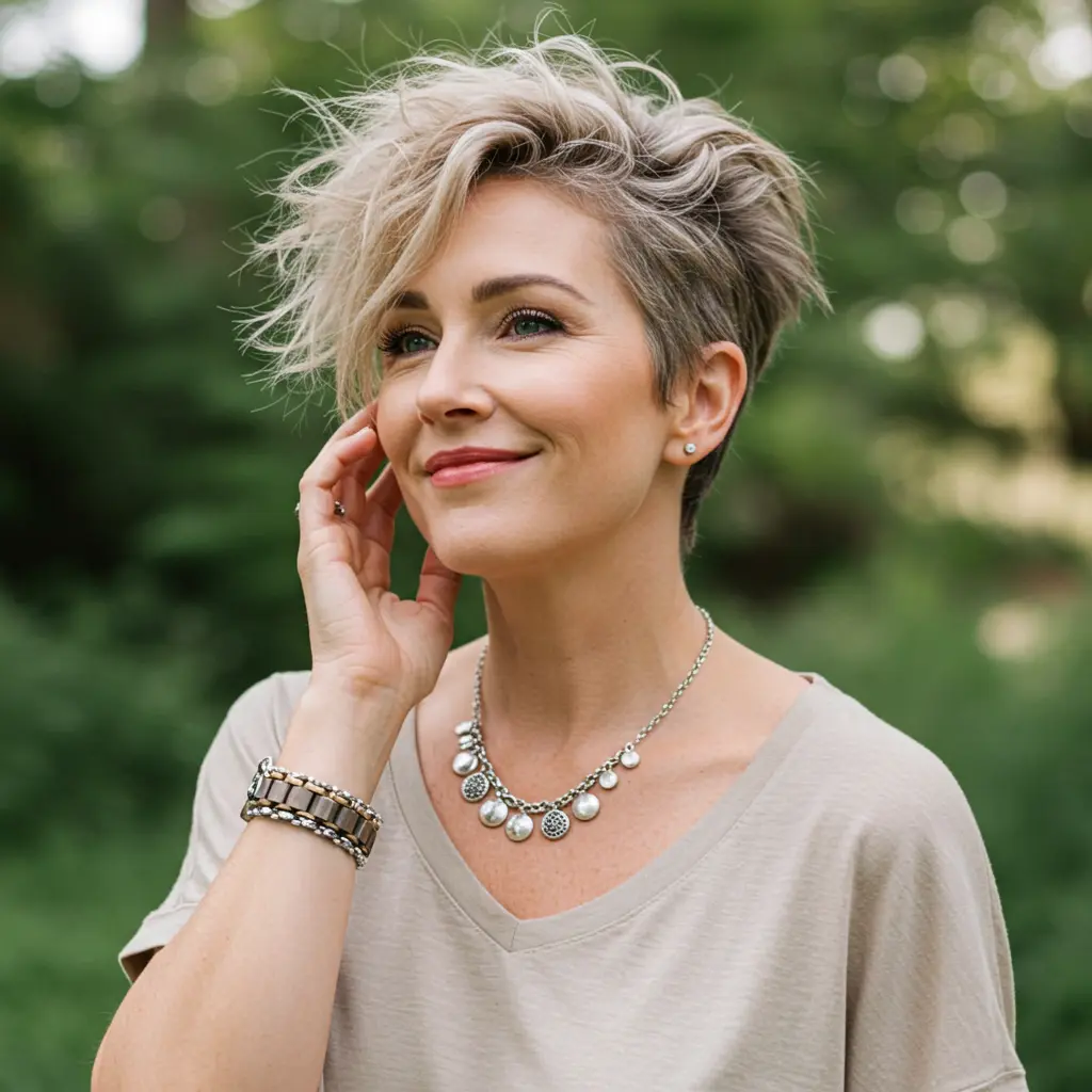 Very Short Messy Hairstyle