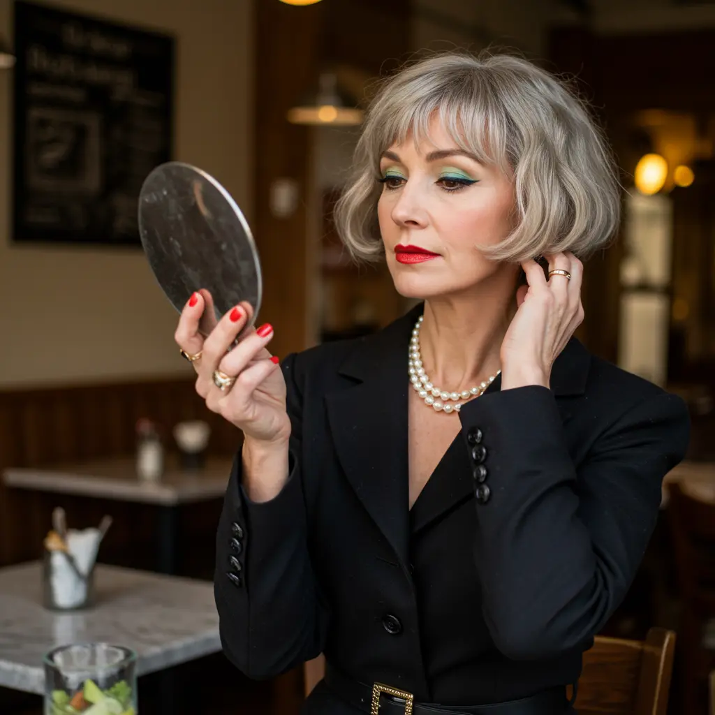 Choppy 90s Short Bob with Shag Texture