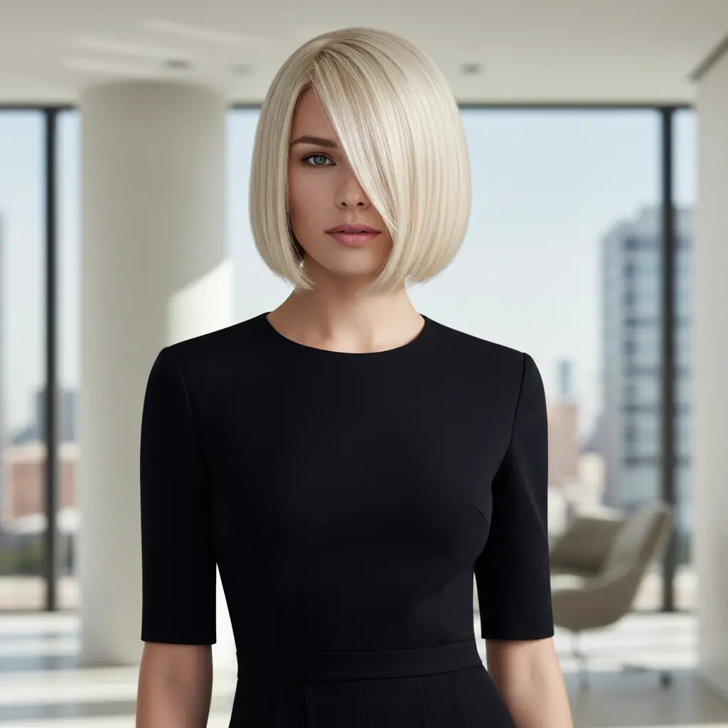Eye-Catching Blonde Bob