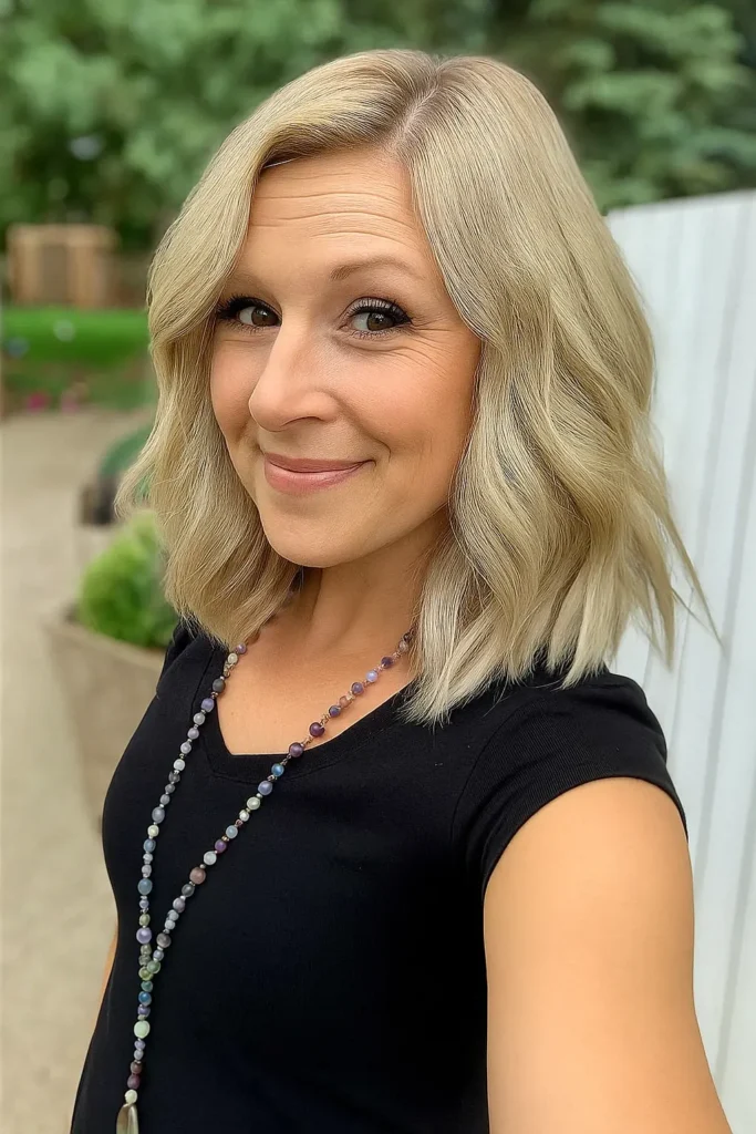 Cool & Soft Short Blonde Highlights