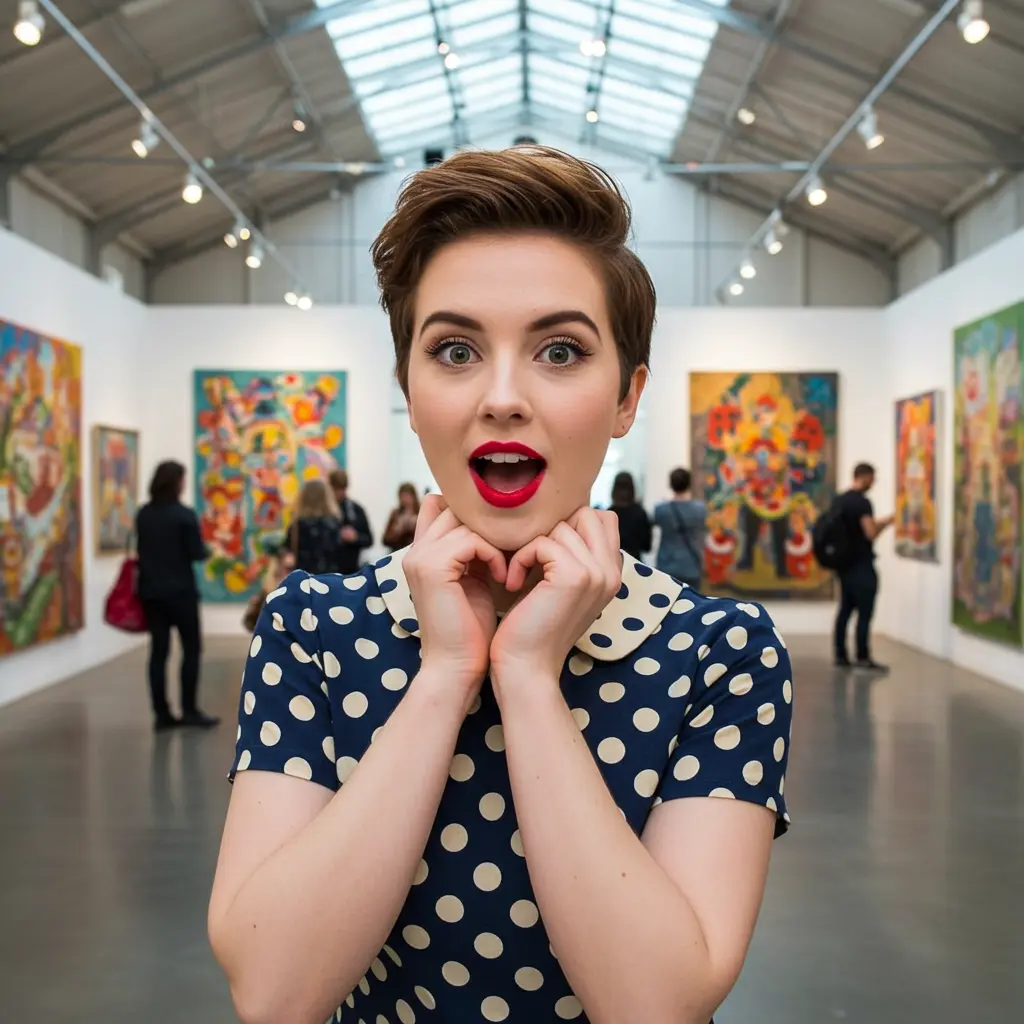 Funky Pixie Cut with Tapered Nape