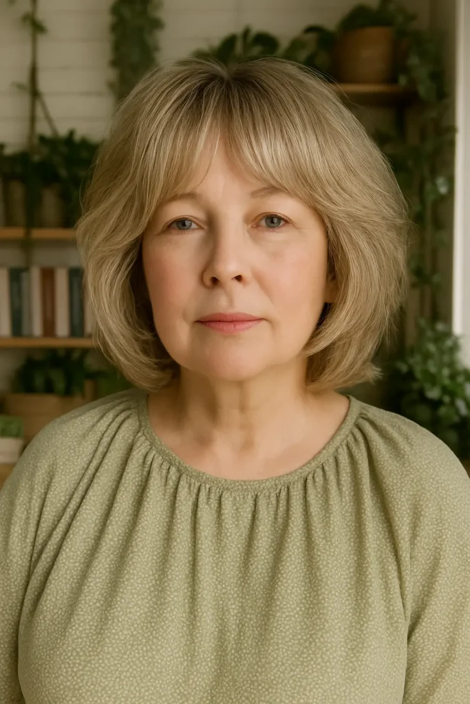 Shaggy Bob for Fine Hair Round Face Softening