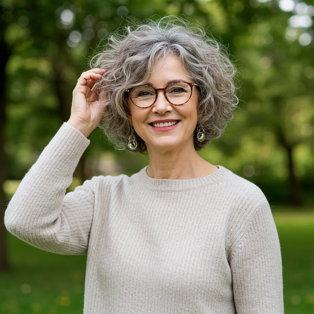 Shaggy Curly Hair Short and Layered