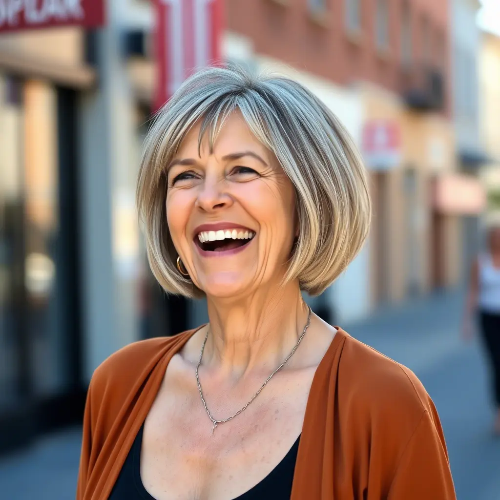 Short to Medium French Bob with Razored Layers