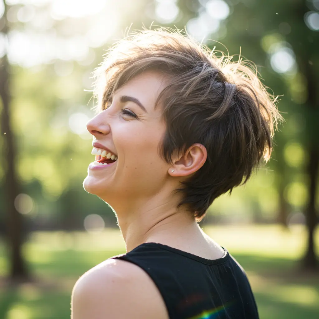 Short Messy Shag Pixie with Choppy Layers