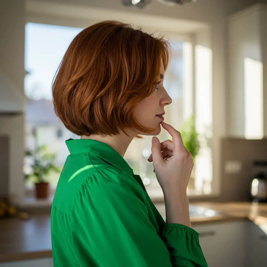 Auburn Bob with Layers for Volume