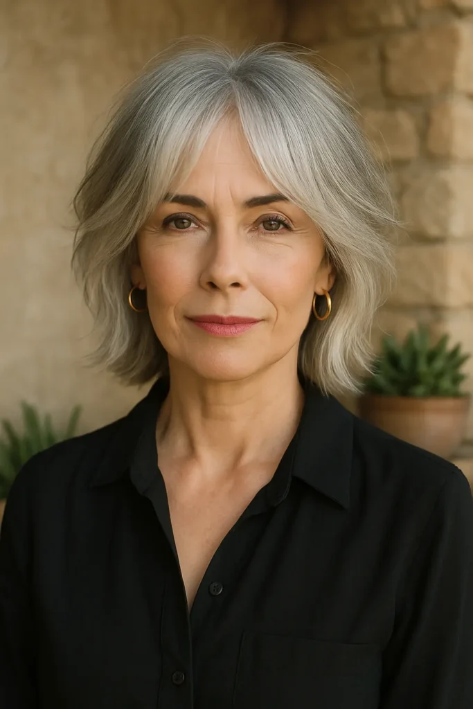 Razor Cut Bob with Shaggy Layers