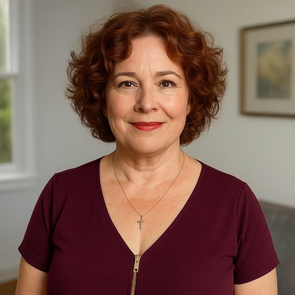 Curly short bob for natural hair